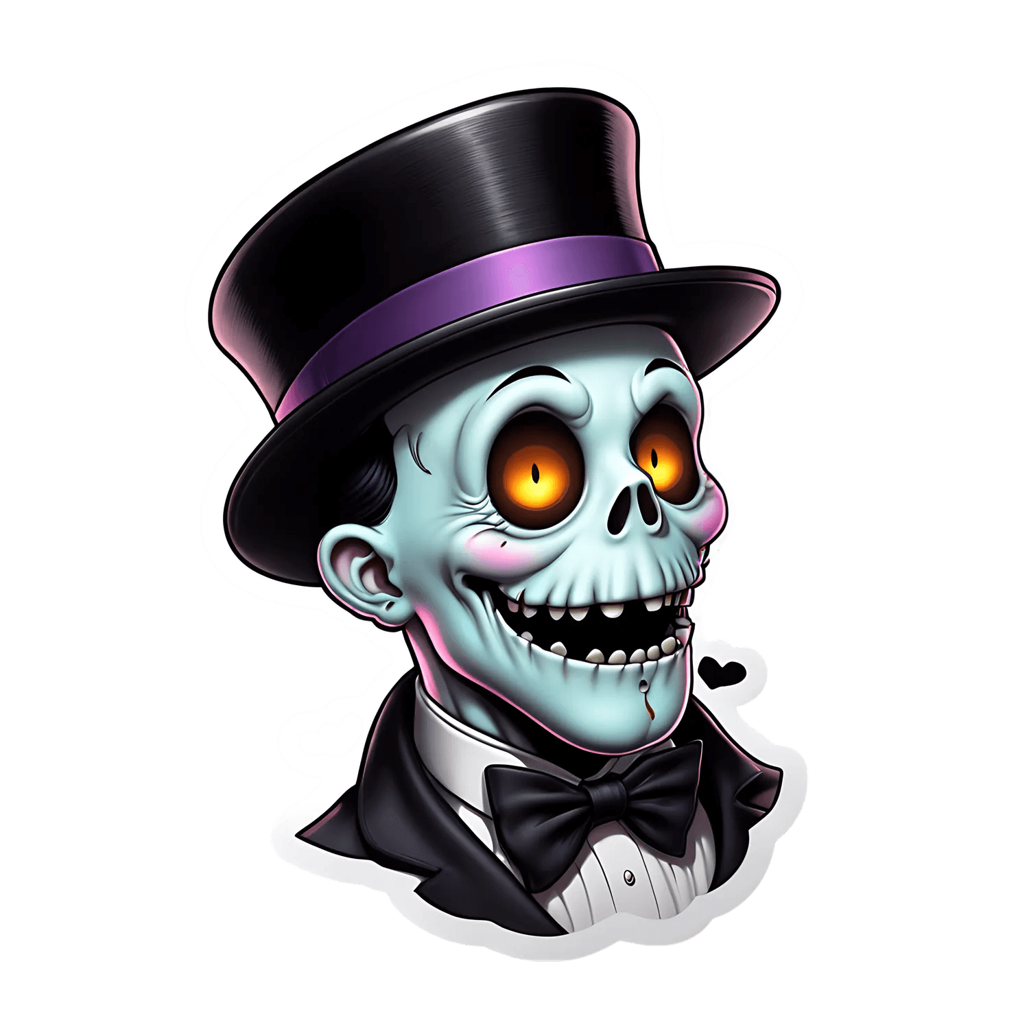 Gothic Skeleton - Sticker - Heat Press Transfer