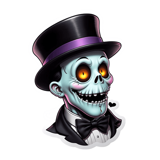Gothic Skeleton - Sticker - Heat Press Transfer