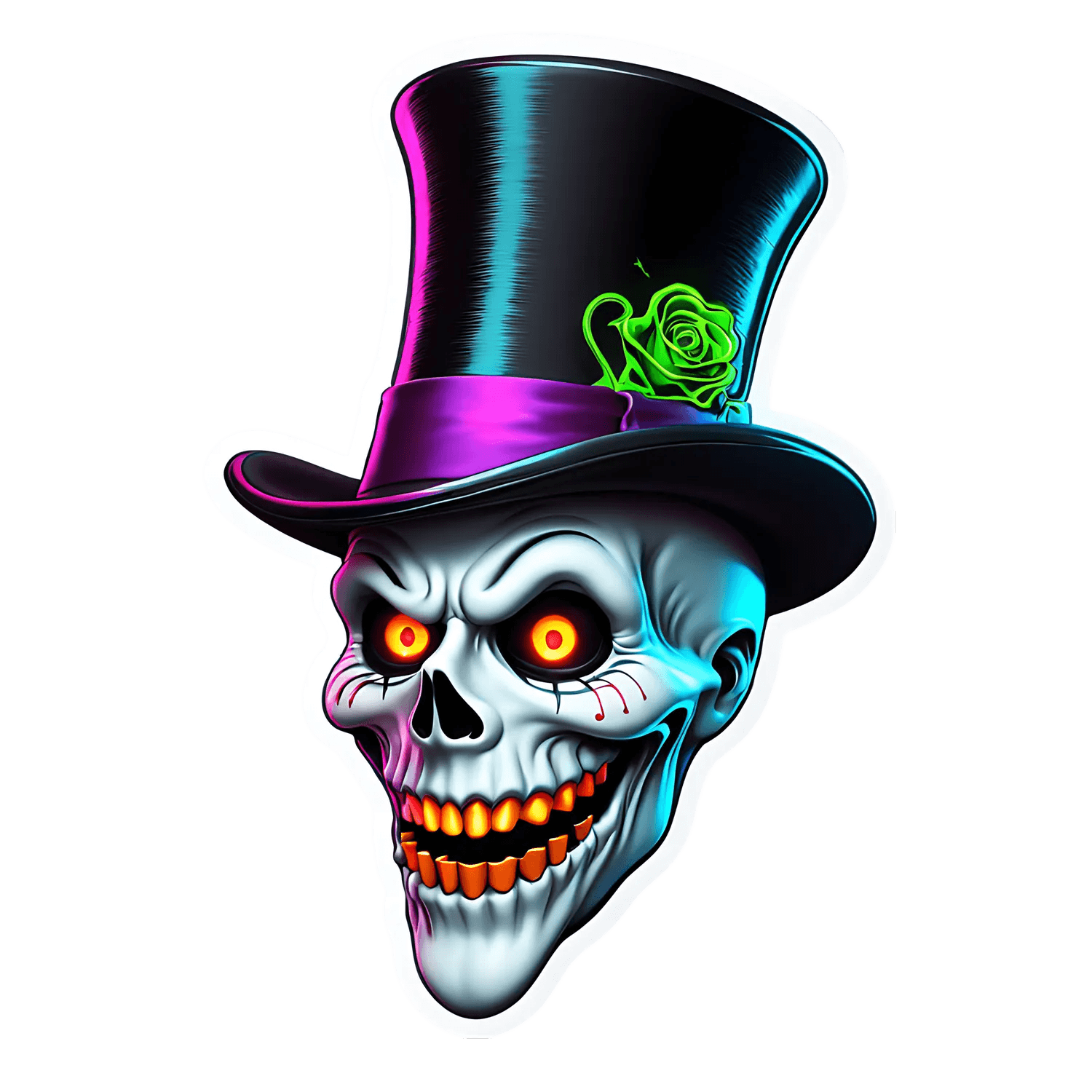Gothic Skull - UV DTF Sticker - Heat Press Transfer