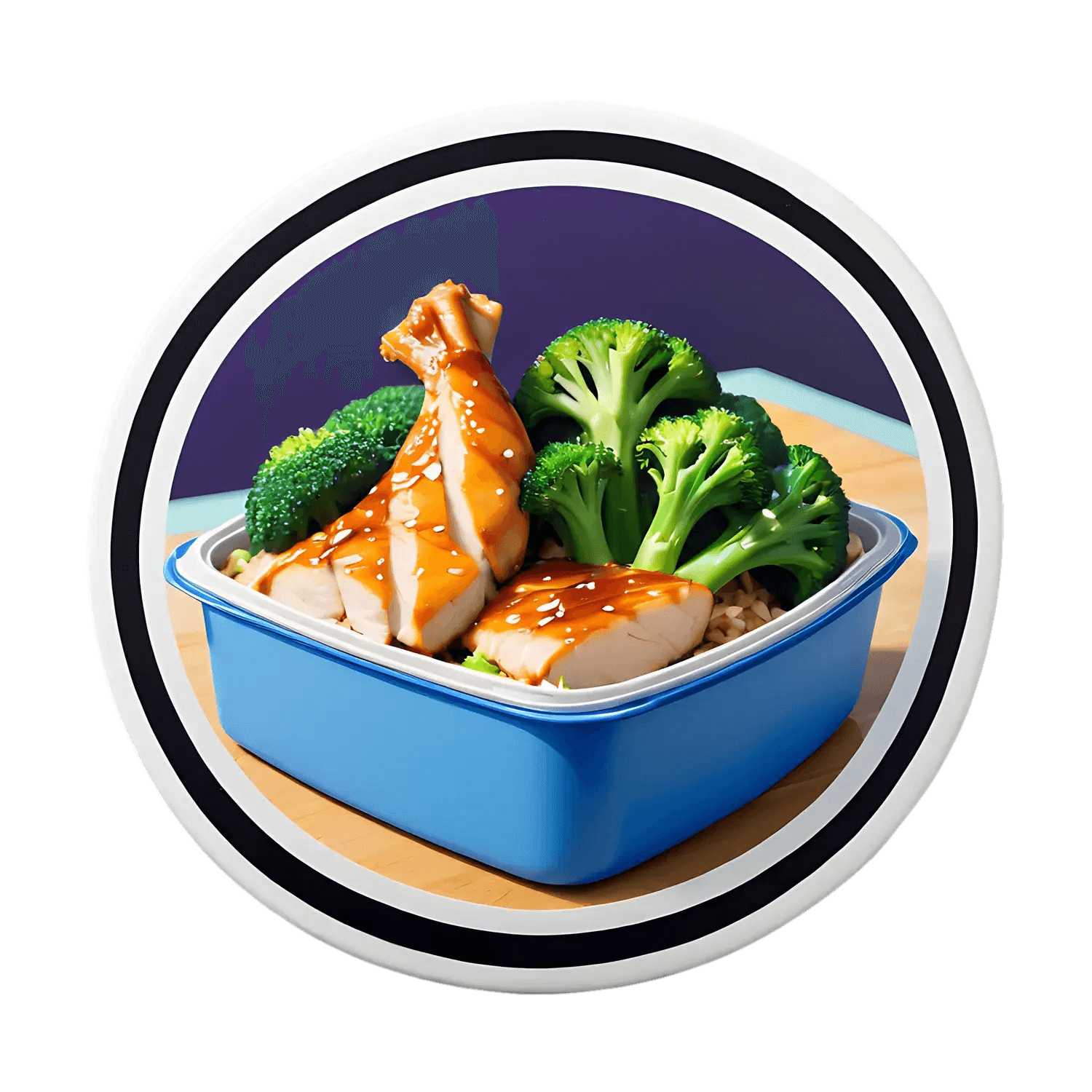 Gourmet Meal - Lunch Sticker - Heat Press Transfer