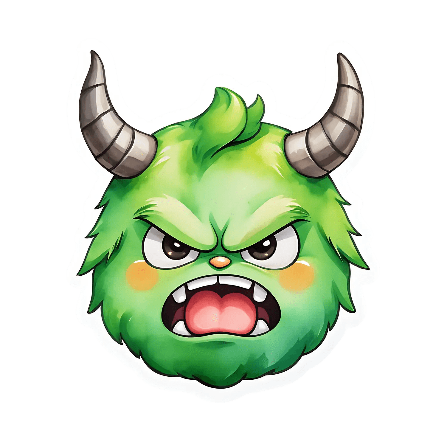 Green Monster Sticker - UV DTF Design - Heat Press Transfer