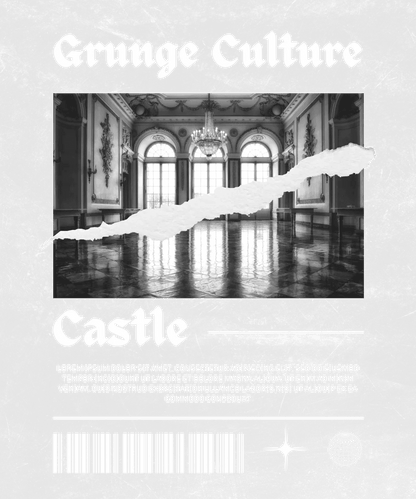 Grunge Culture Castle - DTF Ready to Press - Heat Press Transfer