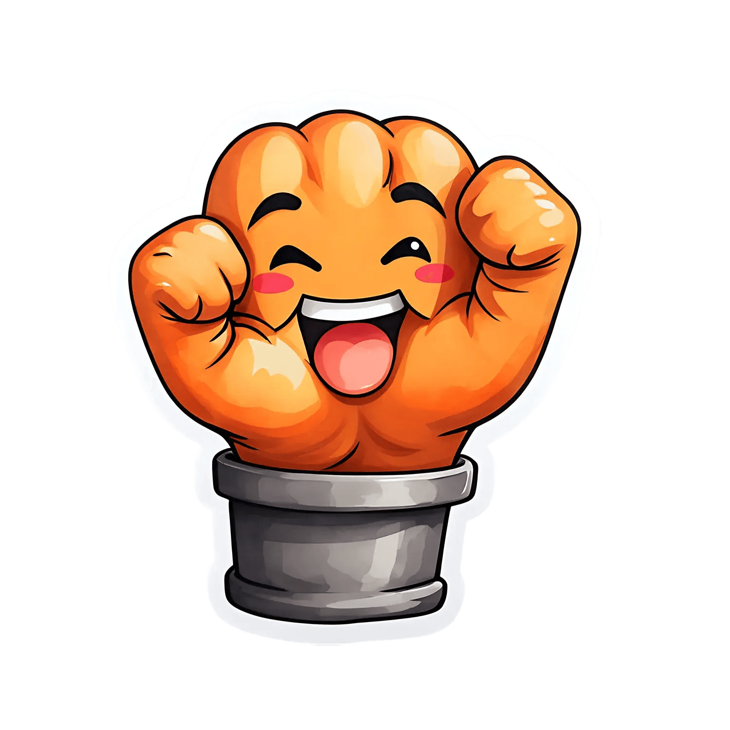 Happy Bread - Sticker - Heat Press Transfer