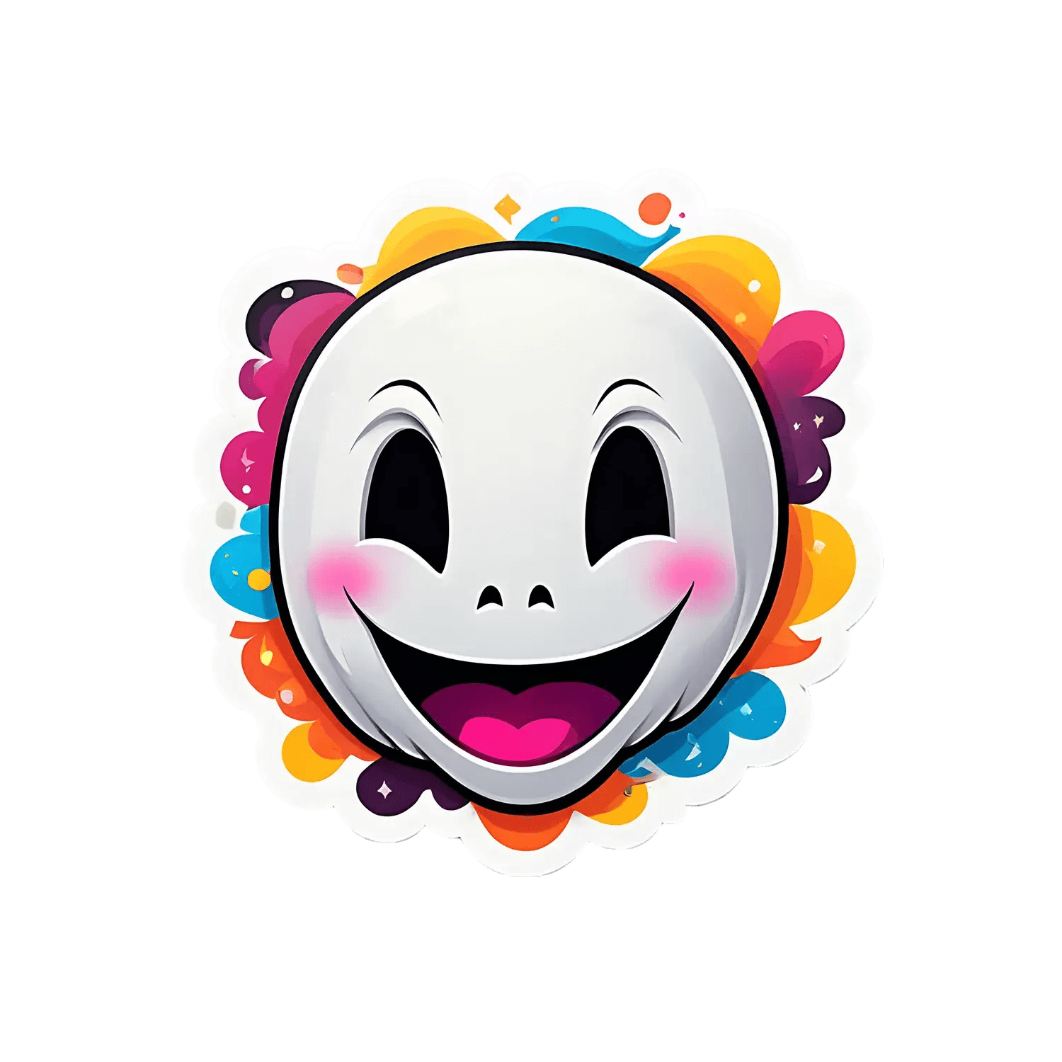 Happy Clown Face - Sticker - Heat Press Transfer