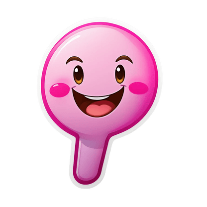 Happy Face Pink - Sticker - Heat Press Transfer