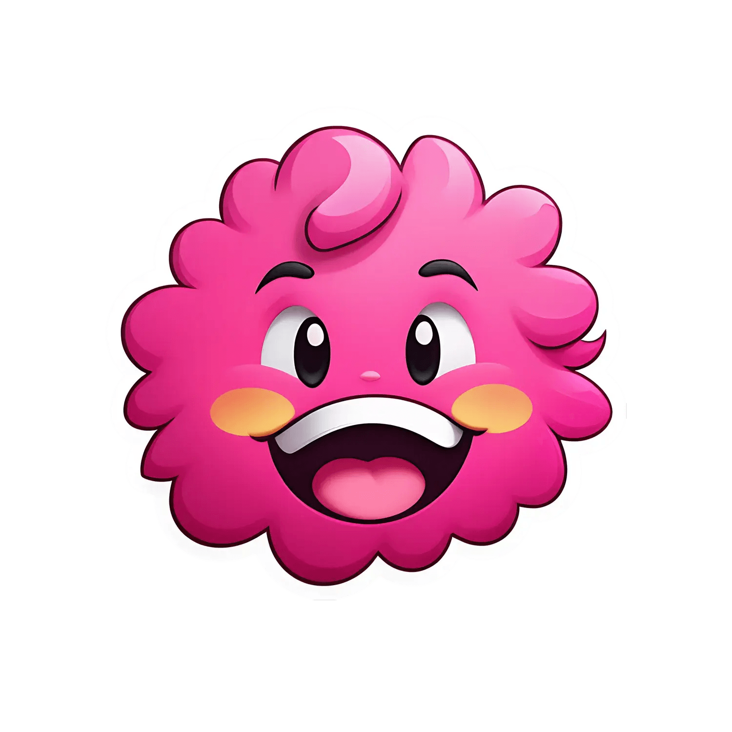 Happy Pink Cloud - Sticker - Heat Press Transfer