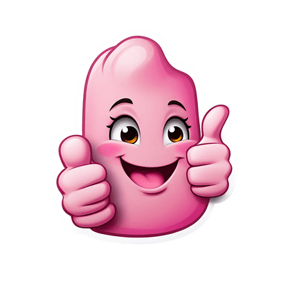 Happy Thumbs-Up Sticker - Durable & Vibrant - Heat Press Transfer