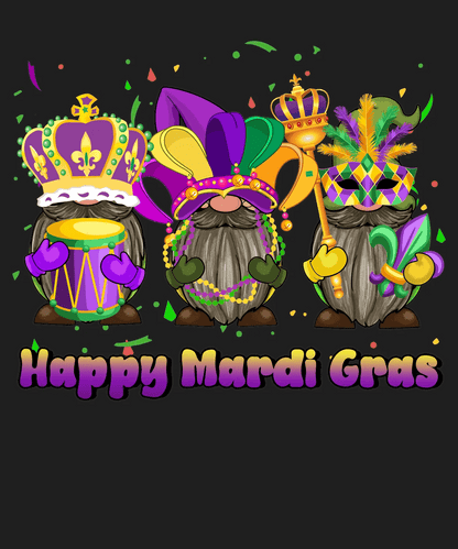 Happy Mardi Gras Magic - DTF Ready to Press - Heat Press Transfer