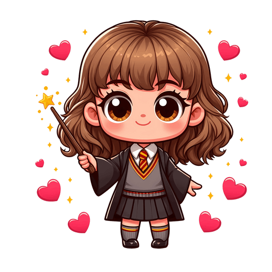 Harry Potter Hermione Granger Valentine's Day Design - DTF Ready To Press - Heat Press Transfer
