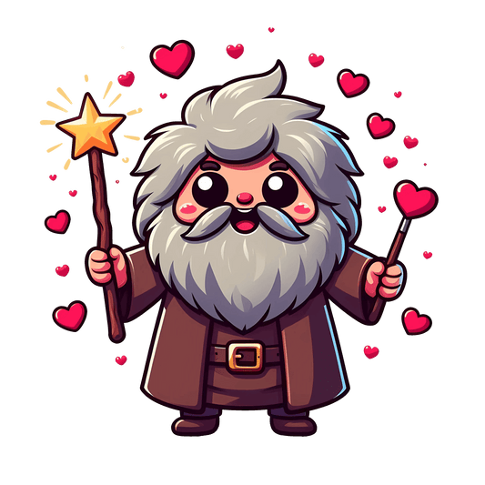 Harry Potter Rubeus Hagrid Valentine's Day Design - DTF Ready To Press - Heat Press Transfer