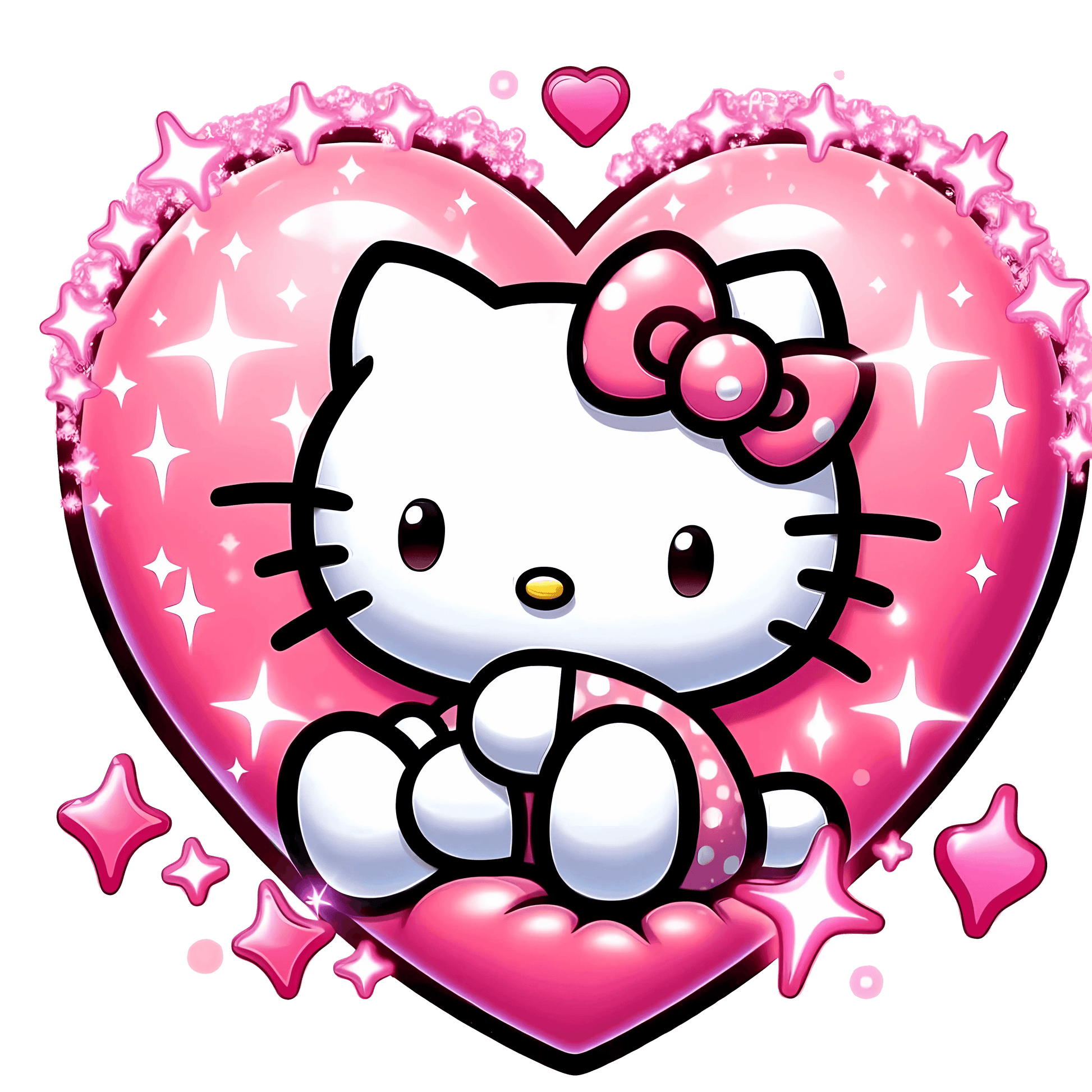 Hello Kitty Hug Me Valentine's Day Design - DTF Ready To Press - Heat Press Transfer