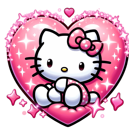 Hello Kitty Hug Me Valentine's Day Design - DTF Ready To Press - Heat Press Transfer