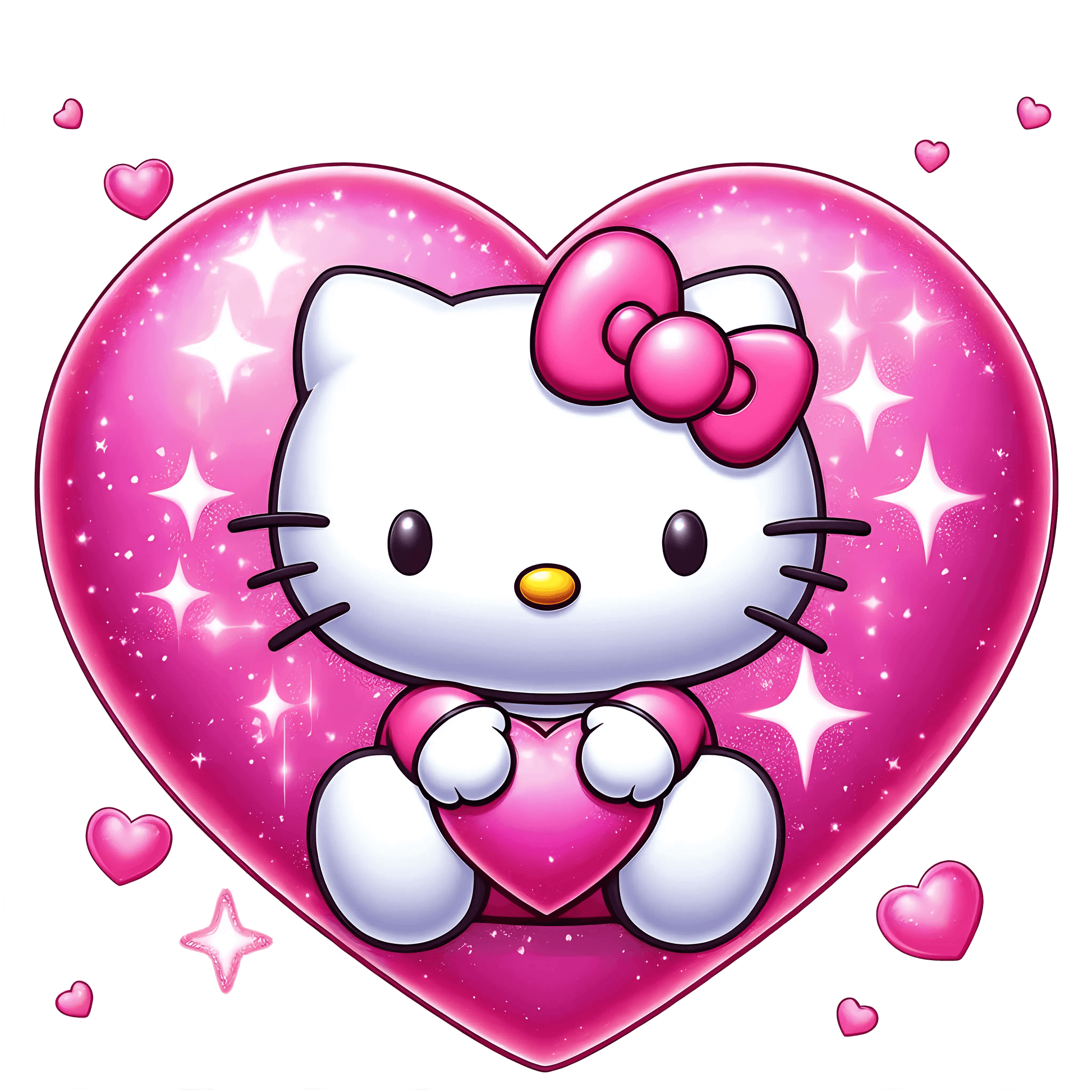 Hello Kitty XOXO Valentine's Day Design - DTF Ready To Press - Heat Press Transfer