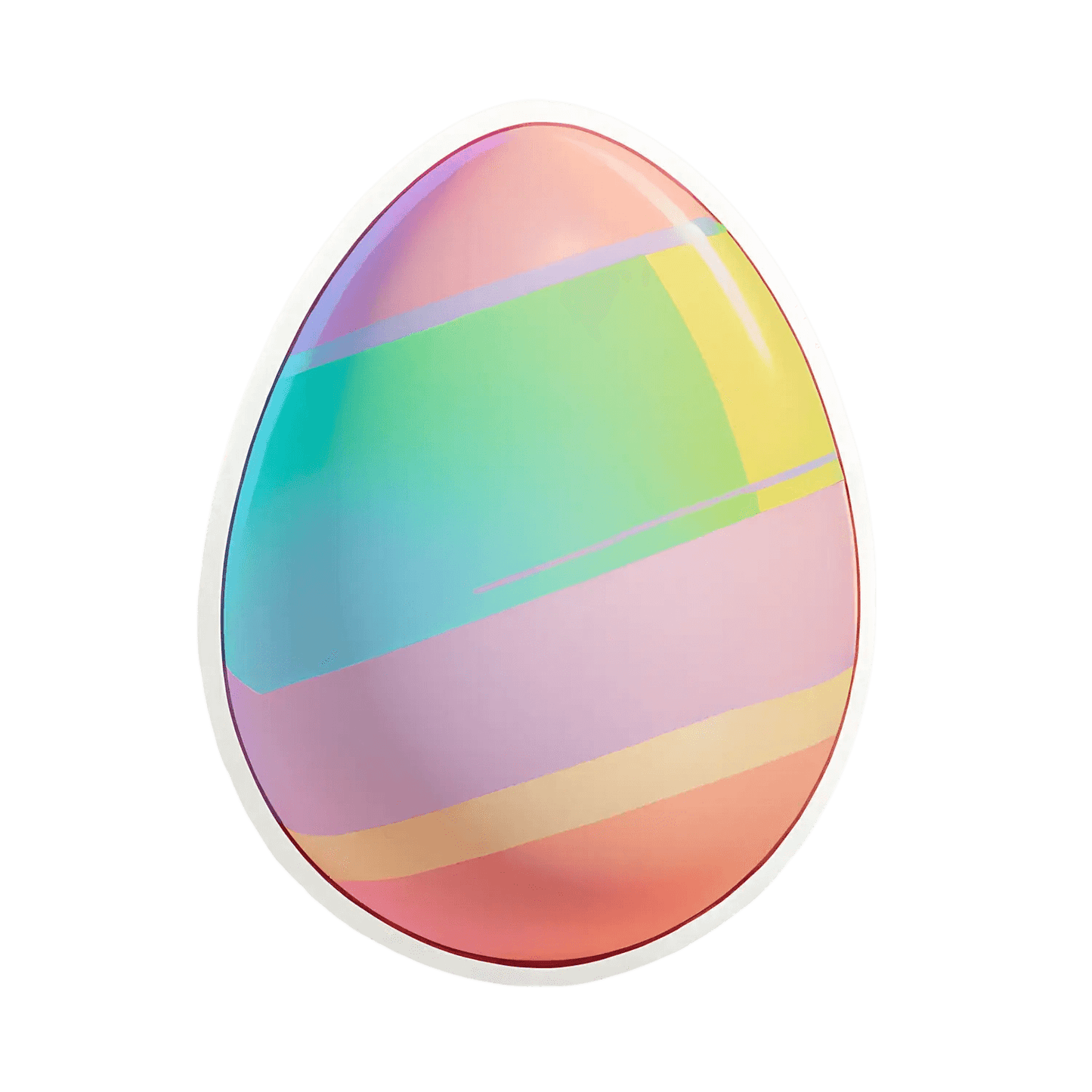 Holographic Egg - Sticker - Heat Press Transfer
