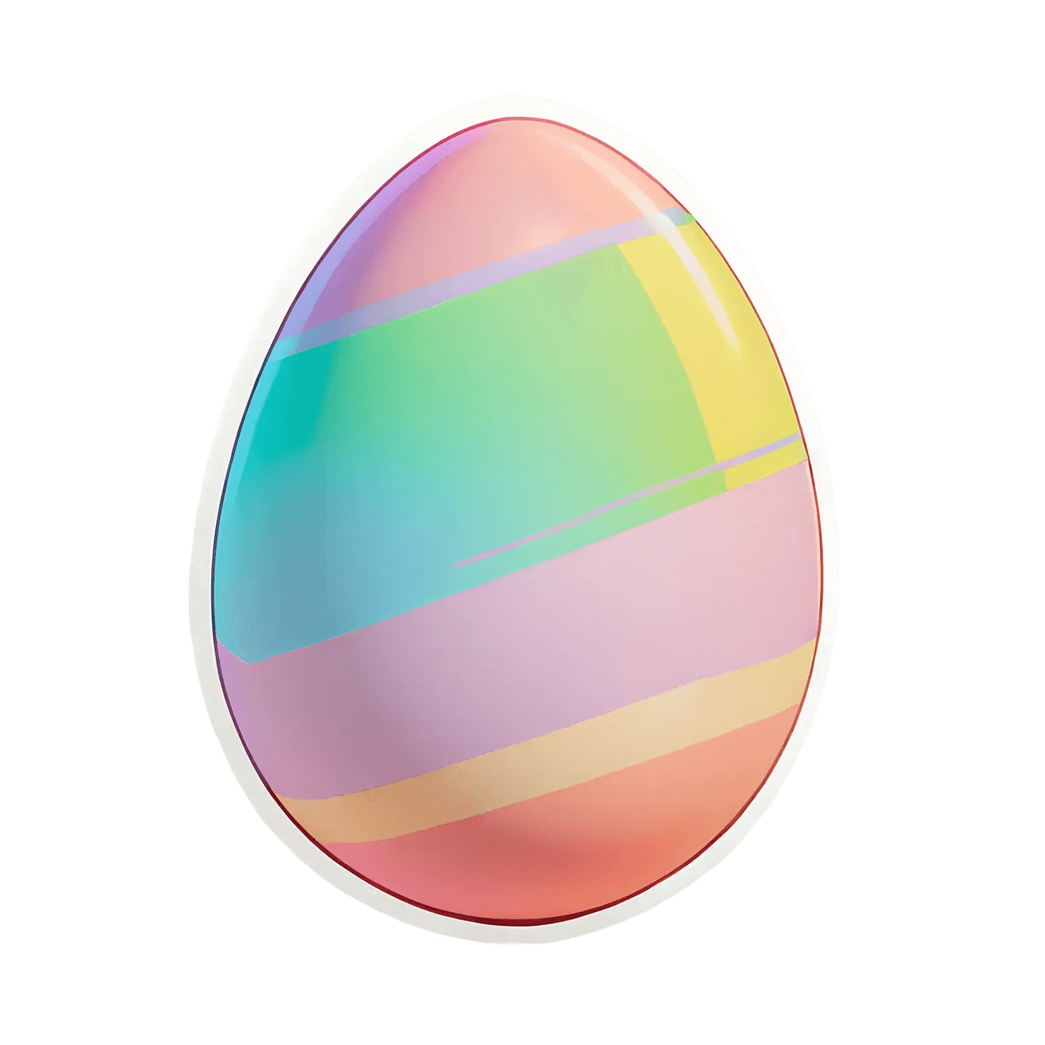 Holographic Egg - Sticker - Heat Press Transfer