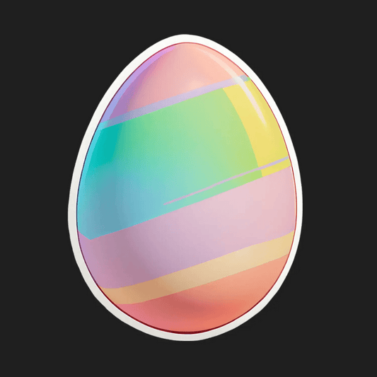 Holographic Egg - Sticker - Heat Press Transfer