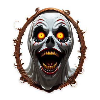 Horror Clown - Scary Sticker - Heat Press Transfer