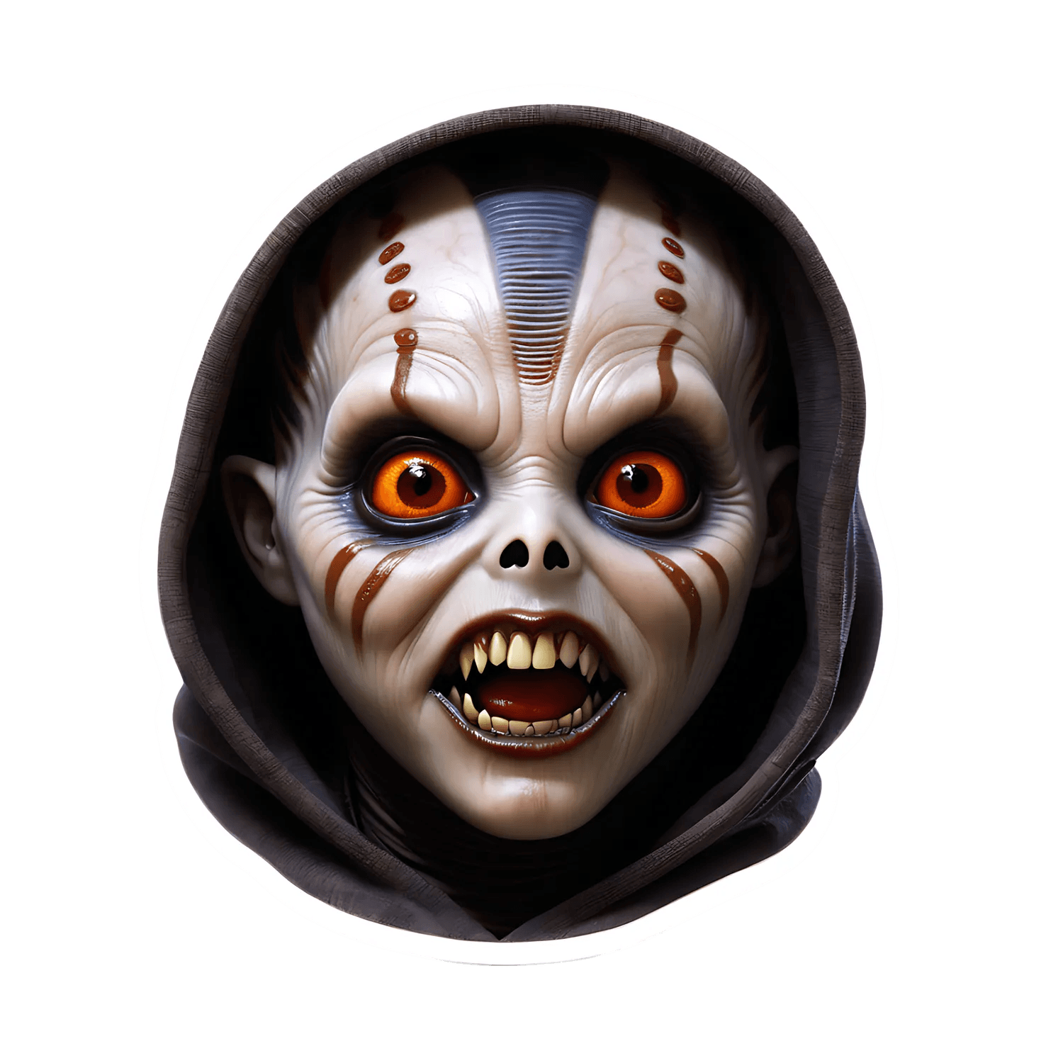 Horror Creature Sticker - Scary Monster Eyes - Heat Press Transfer