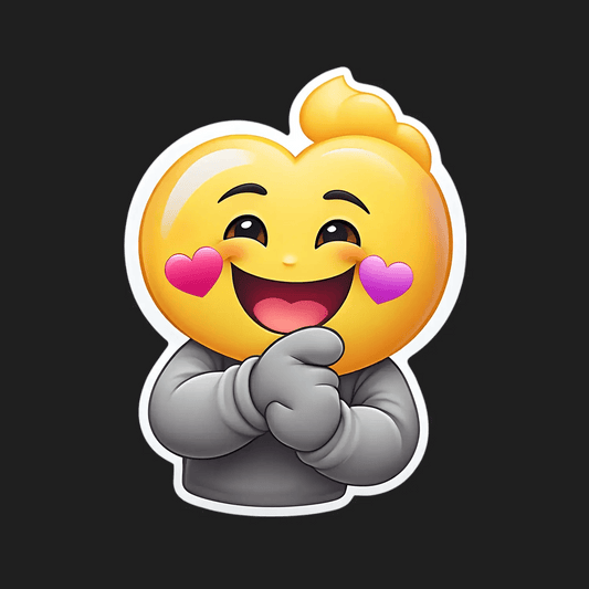 Hugging Heart Emoji - Sticker - Heat Press Transfer
