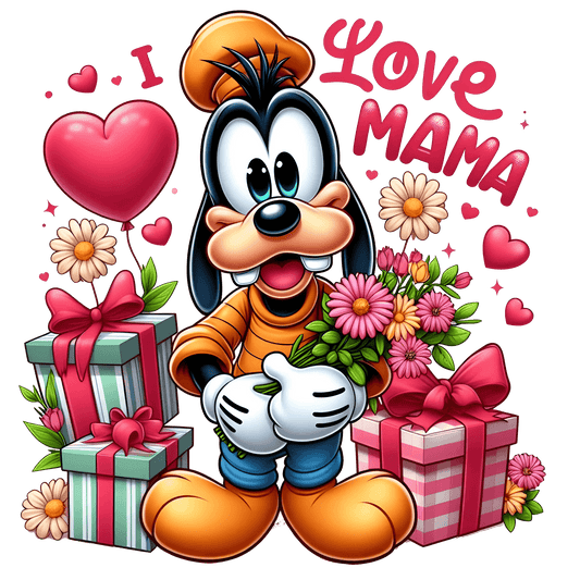 I Love Mama Design - DTF Ready To Press - Heat Press Transfer