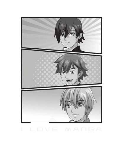 I Love Manga - DTF Ready to Press - Heat Press Transfer