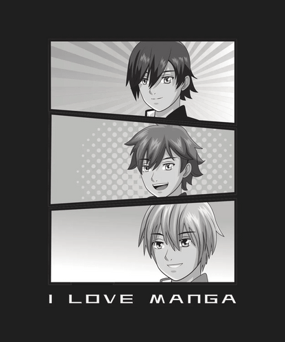 I Love Manga - DTF Ready to Press - Heat Press Transfer