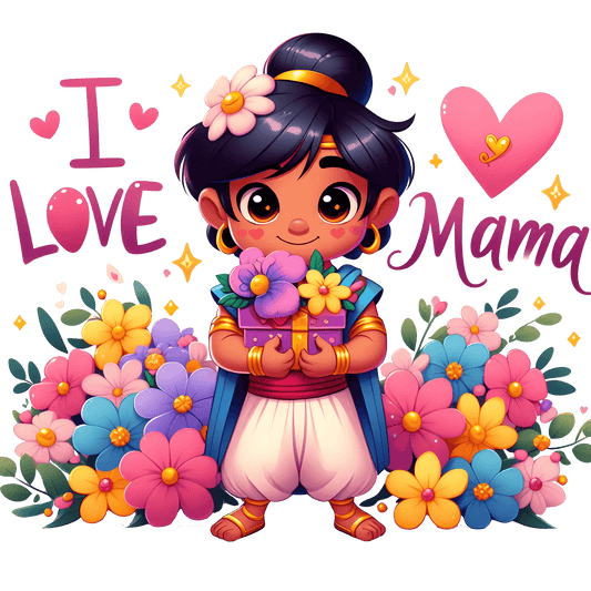 I love Mama Design - DTF Ready To Press - Heat Press Transfer