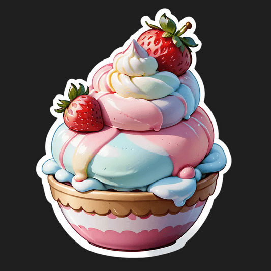 Ice Cream Cupcake - Sticker - Heat Press Transfer
