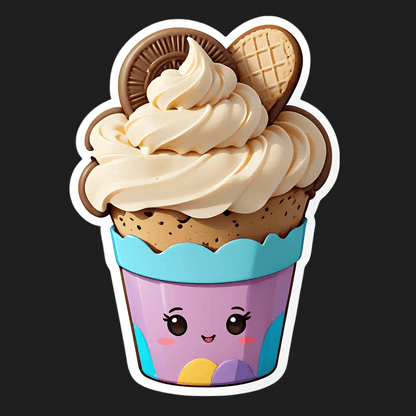 Ice Cream Cupcake - Sticker - Heat Press Transfer