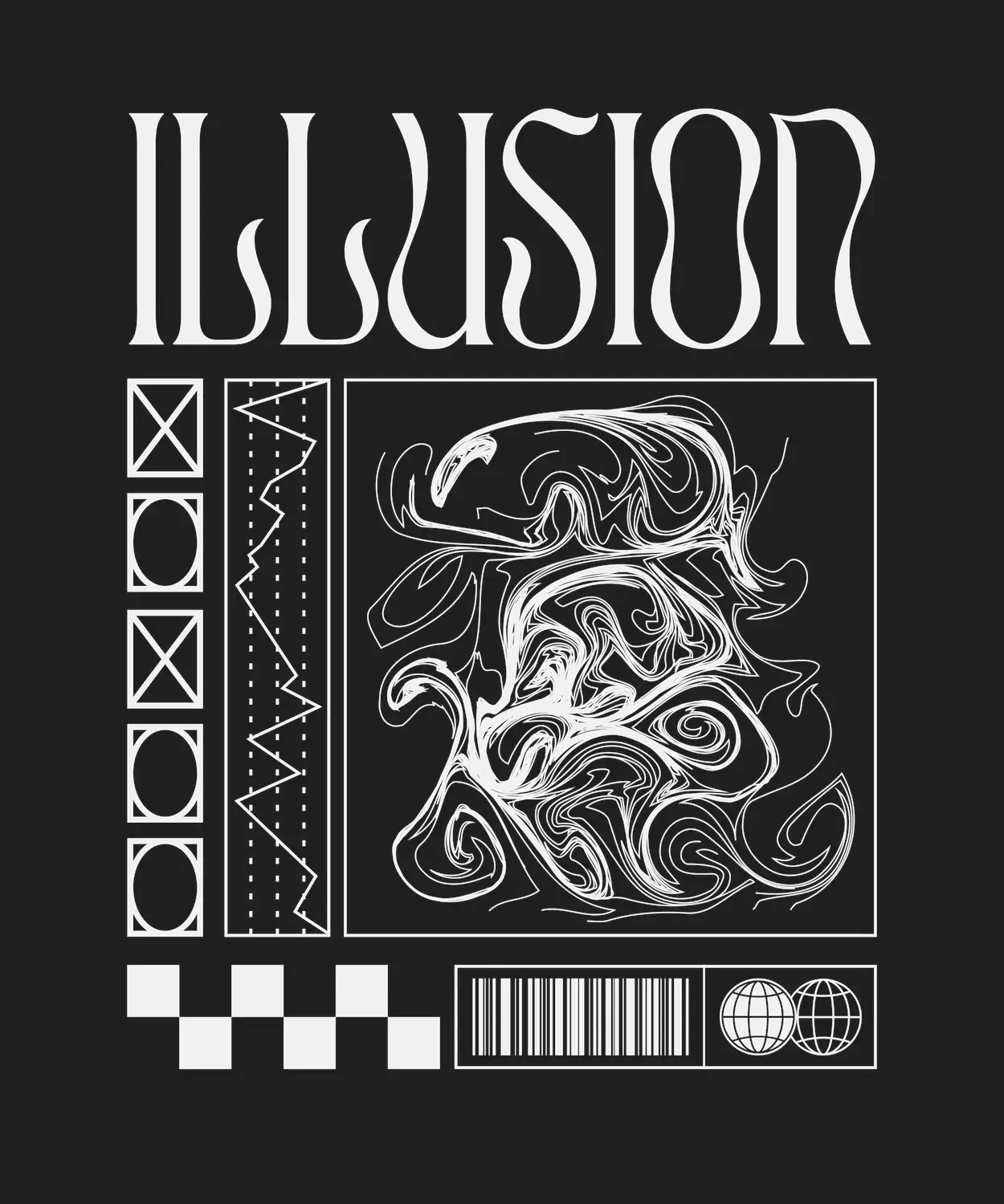 Illusion Artwork - DTF Ready to Press - Heat Press Transfer