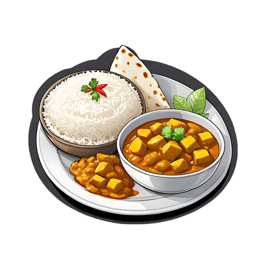 Indian Cuisine Sticker - Delicious Meal Art - Heat Press Transfer