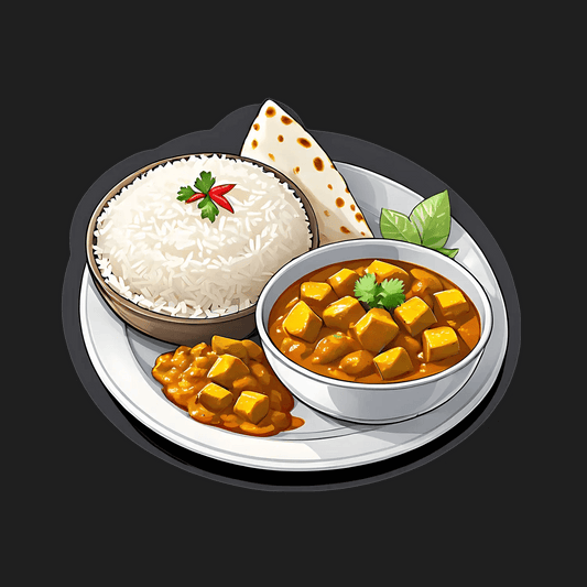 Indian Cuisine Sticker - Delicious Meal Art - Heat Press Transfer