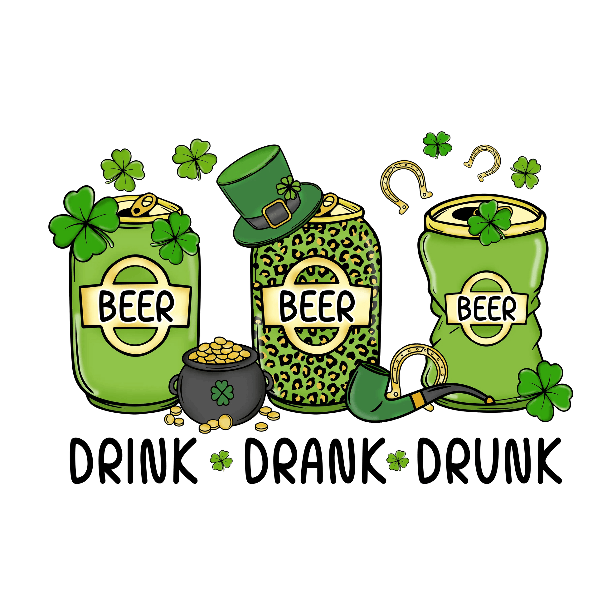 Irish Holiday Design - DTF Ready To Press - Heat Press Transfer