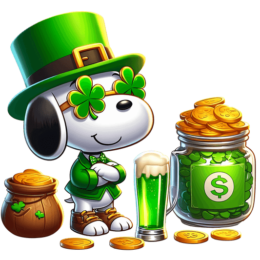 Irish Snoopy Design - DTF Ready To Press - Heat Press Transfer