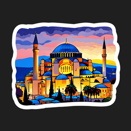 Istanbul Skyline - Vibrant Sticker - Heat Press Transfer