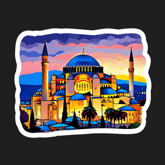 Istanbul Skyline - Vibrant Sticker - Heat Press Transfer