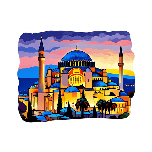 Istanbul Skyline - Vibrant Sticker - Heat Press Transfer