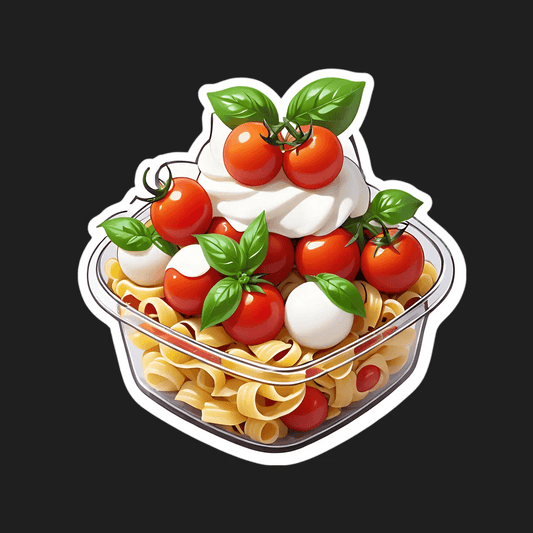 Italian Cuisine Sticker - Fresh Caprese Pasta - Heat Press Transfer