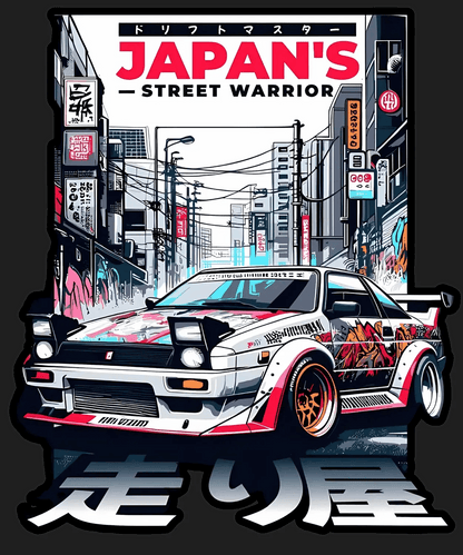 Japan Street Warrior - DTF Ready to Press - Heat Press Transfer