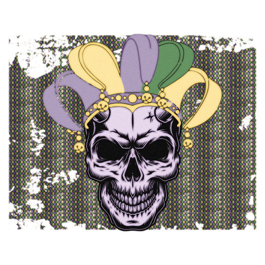 Jester Skull - DTF Ready to Press - Heat Press Transfer