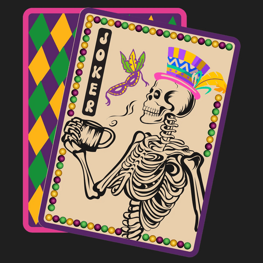 Joker Skeleton - DTF Ready to Press - Heat Press Transfer