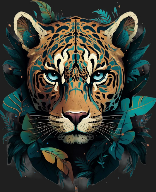 Jungle Jaguar - DTF Ready to Press - Heat Press Transfer