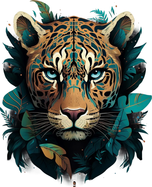 Jungle Jaguar - DTF Ready to Press - Heat Press Transfer