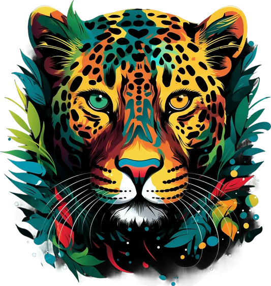 Jungle Jaguar - DTF Ready to Press - Heat Press Transfer