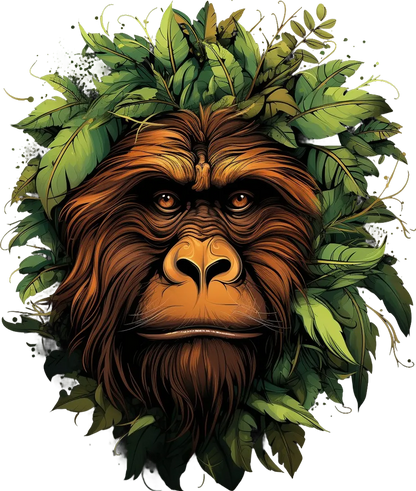 Jungle Orangutan - DTF Ready to Press - Heat Press Transfer