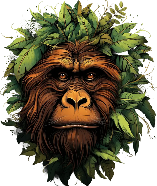 Jungle Orangutan - DTF Ready to Press - Heat Press Transfer