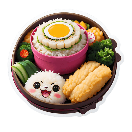 Kawaii Bento Box - Sticker - Heat Press Transfer