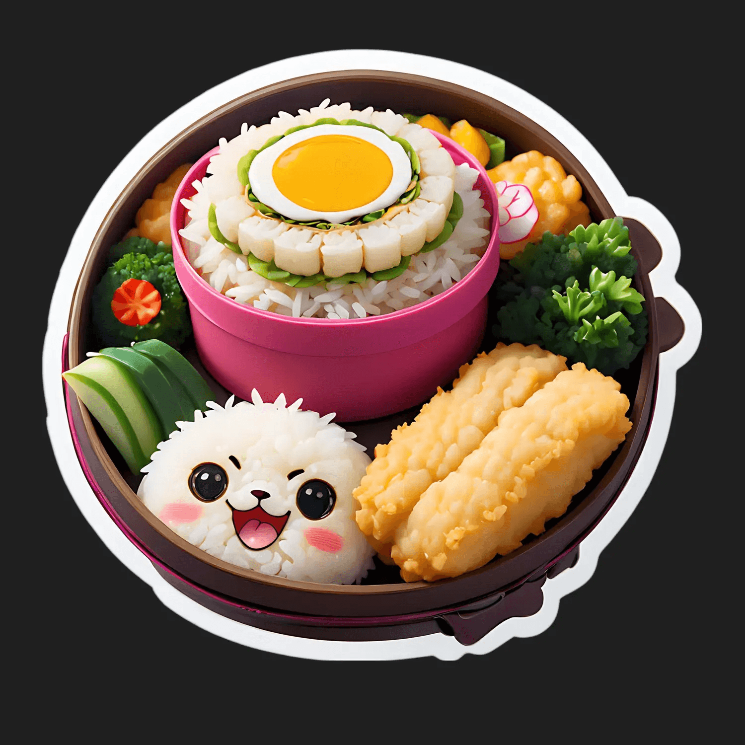 Kawaii Bento Box - Sticker - Heat Press Transfer