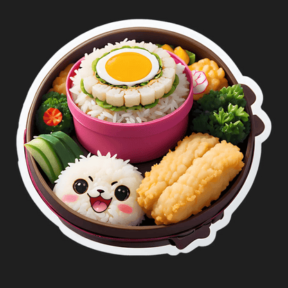 Kawaii Bento Box - Sticker - Heat Press Transfer