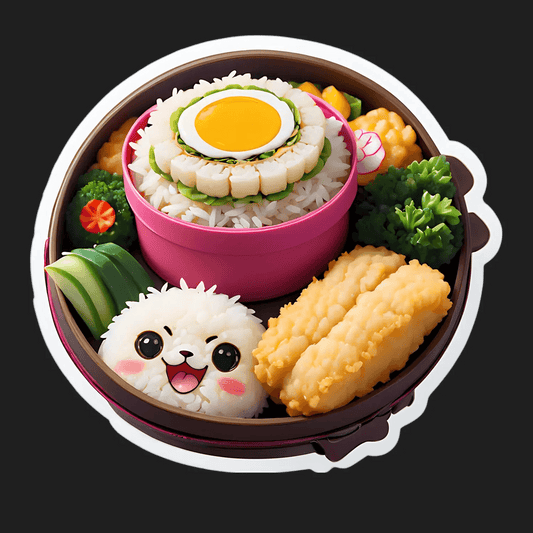 Kawaii Bento Box - Sticker - Heat Press Transfer